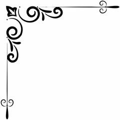 frame with floral elements