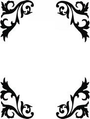 frame with floral elements