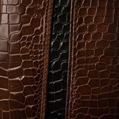 a close up of a brown crocodile skin