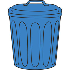 Trash Can Illustration
