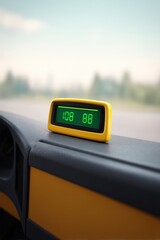 Dashboard alert indicating smooth battery performance, Electric school bus