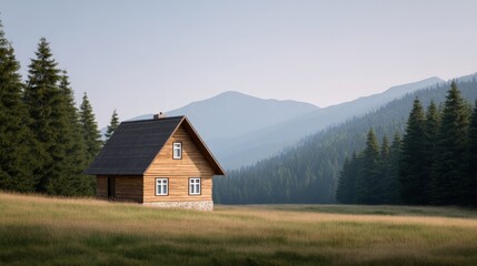 Quiet mountain home as a reward from frugal living, Financial independence