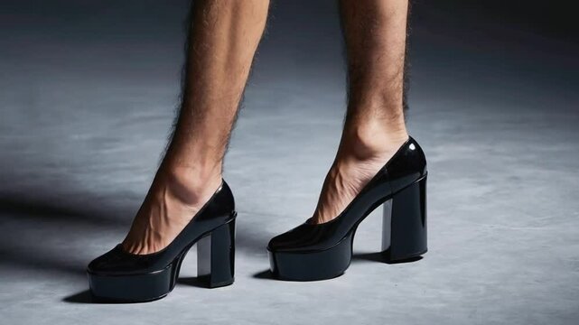 Man in heels.