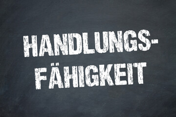 Handlungsfähigkeit