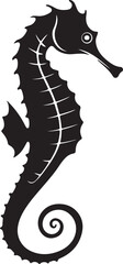 Classic Seahorse Silhouette in Elegant Profile
