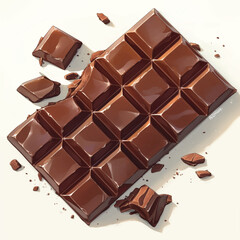 Delicious Dark Chocolate Bar A Tempting Treat for Chocolate Lovers