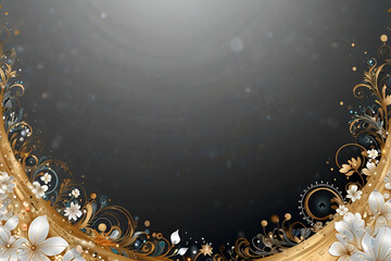 An abstract background for conceptual jewellery project. Elegant wedding, fashion, beauty banner with copy space. AI generated design.generative.ai
