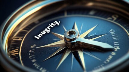 Compass points to Integrity