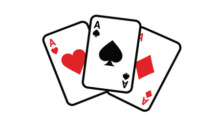 poker card icon vector design template in white background