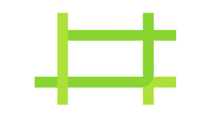 Fototapeta premium Simple green geometric pattern design for modern art and decoration purposes in minimalist style