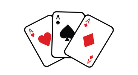 poker card icon vector design template in white background