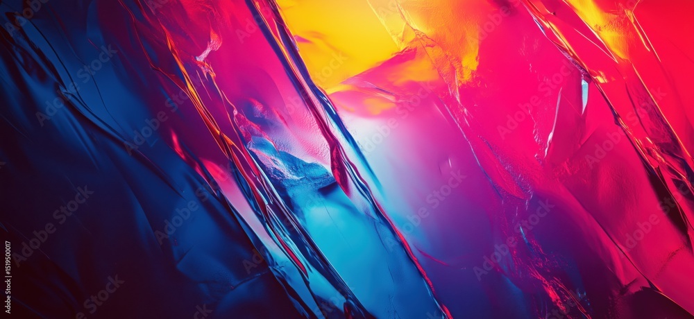 Poster vibrant abstract background with colorful light reflections and textures