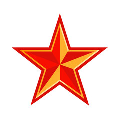 Red star symbol representing patriotic themes and historical significance in various cultures