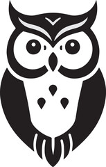 Owl Vector Illustration – Tropical Exotic Bird Clipart