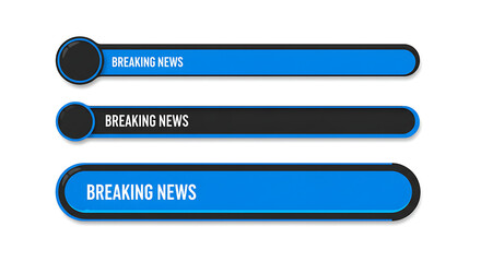 Obraz premium Breaking news graphic design banners
