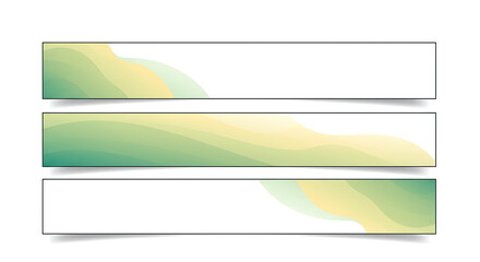 Obraz premium Abstract horizontal banner templates