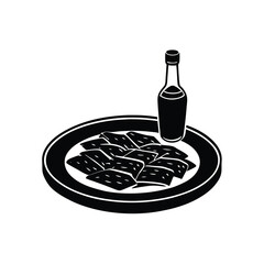 Korean BBQ with Soy Sauce Illustration