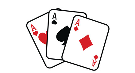 poker card icon vector design template in white background