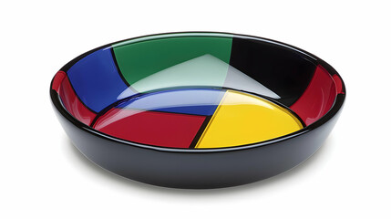 Fototapeta premium Colorful Geometric Pattern Bowl