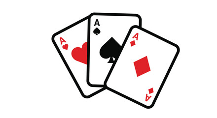 poker card icon vector design template in white background