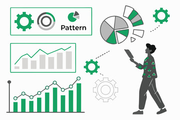 Data Analysis and Pattern Recognition: Visualizing Growth and Performance Metrics