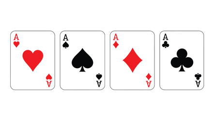 poker card icon vector design template in white background