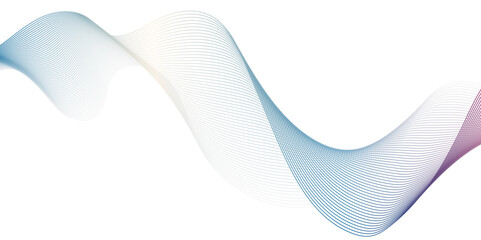  abstract image of a single, flowing wave or ribbon on a clean white background. The wave should exhibit a subtle gradient, transitioning from light blue to a soft yellow/peach in the middle, 