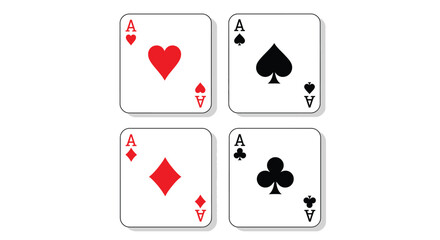 poker card icon vector design template in white background