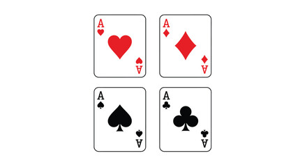 poker card icon vector design template in white background