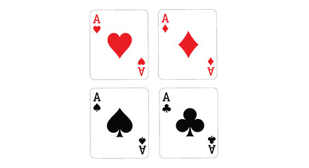 poker card icon vector design template in white background