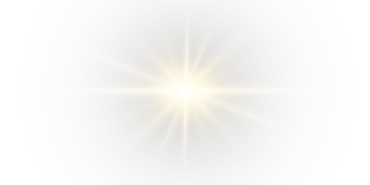 Png shine gold star. light with sparkle effect. Glowing yellow light, magic star sparks.
