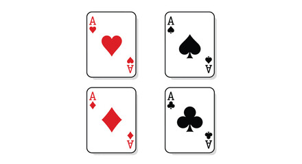 poker card icon vector design template in white background