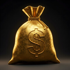 Golden Money Bag: Wealth, Prosperity, and Financial Success Symbol