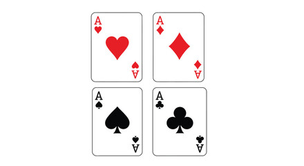 poker card icon vector design template in white background