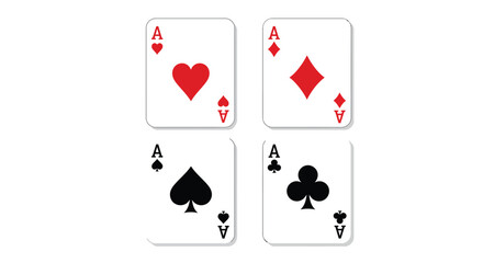 poker card icon vector design template in white background
