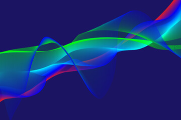 abstract colorful background with waves