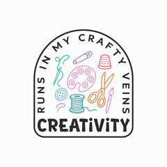 Creativity runs in my crafty veins, diy crafting t shirt