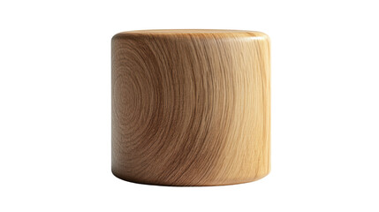 Stylish wooden stool with a smooth finish, showcasing natural wood grain. Ideal for modern interiors and cozy spaces.