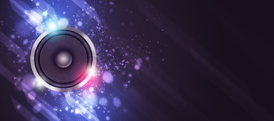 Music Magical night party banner