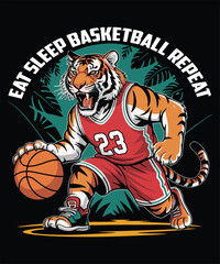 Basketball Tiger Graphic Design