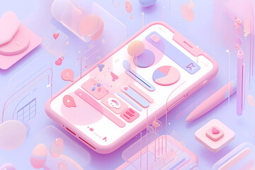 近未来のテクノロジーのイメージイラスト