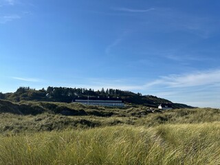 beach hotel in the dunes with the beach