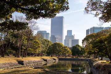 Hamarikyu Gardens, Tokyo, Japan