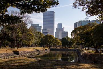 Hamarikyu Gardens, Tokyo, Japan
