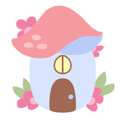 Cute mushroom house