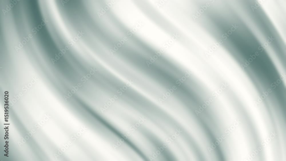 Poster soft, abstract waves of blurred green and white tones flowing diagonally across the image, abstract 