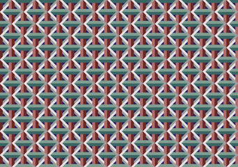 Mexican indian design with tribal ethnic themes on a geometric seamless background Beautiful textile print with native American tribal elements in an ethnic traditional style. Folk fashion from Mexico