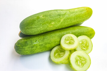 cucumber isolated on white background