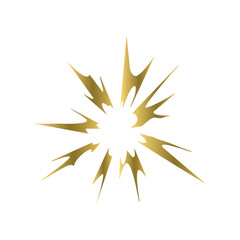 Golden Starburst Explosion Design