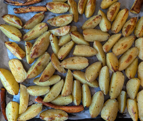 baked potatoes in the owen